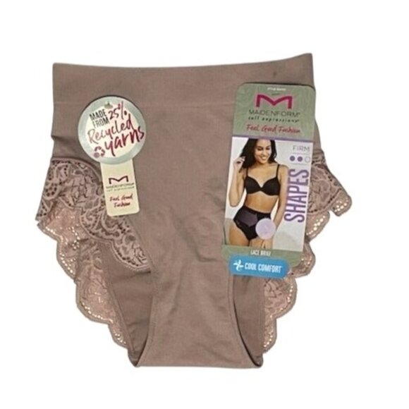 Maidenform Self Expressions Women's Feel Good Fashion Briefs with Lace MEDIUM - Picture 1 of 9